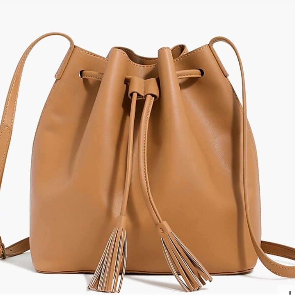 J. Crew Drawstring Crossbody Bag - Picture 1 of 9